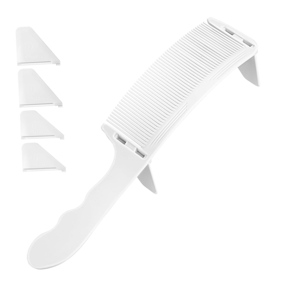 Unisex Barber Fade Comb For Men Haircuts Curved Ergonomic Abs Design With Fine Tooth Control And Comfortable Grip