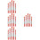 20 Pcs Ceramic Tile Glass Triangle Drill Bits For Wood Concrete 7