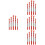 20 Pcs Ceramic Tile Glass Triangle Drill Bits For Wood Concrete 6