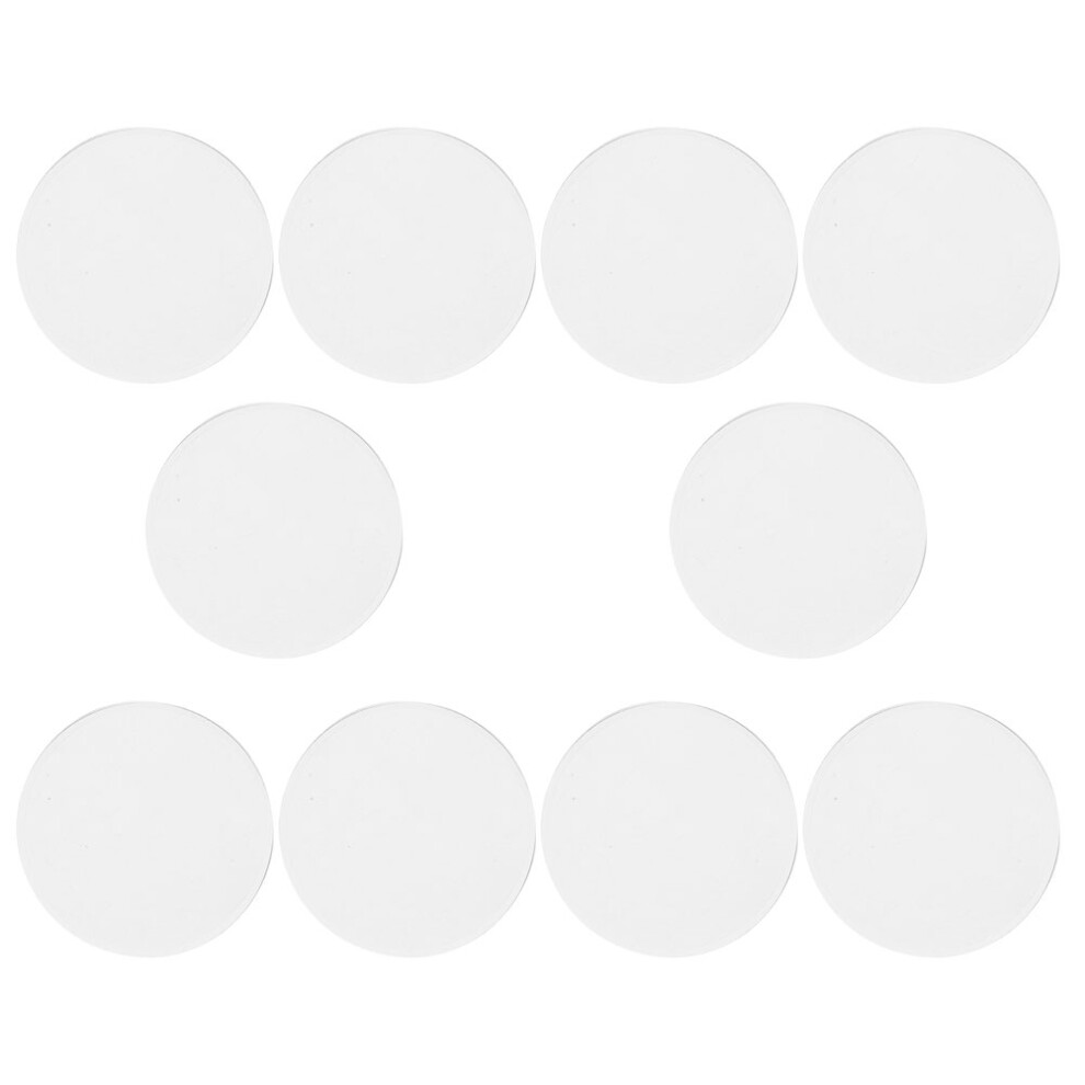 Totority 10Pcs Acrylic Convex Lens Transparent Optical Lens For Physics Lab