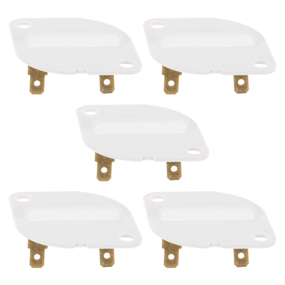 5Pcs Durable Dryer Thermal Fuse Ivory Plastic For Home Appliances 3062675802812