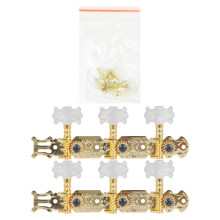 1Set ABS Gouden Gitaar Draaiknop Tuning Pegs Instrument Accessoires