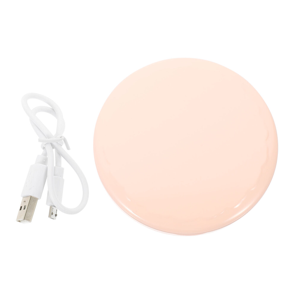 Vaguelly Pink Compact Makeup Mirror Led Lighting 1 Set
