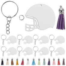 30Sets Handgemaakte Sublimatie Blank Sleutelhangers Mdf Decor