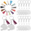 30Sets Handgemaakte Sublimatie Blank Sleutelhangers Mdf Decor 6