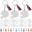 30Sets Handgemaakte Sublimatie Blank Sleutelhangers Mdf Decor 3