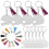 30Sets Handgemaakte Sublimatie Blank Sleutelhangers Mdf Decor 8
