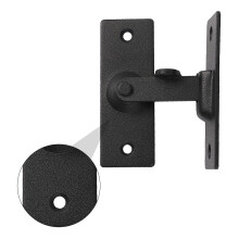 2Pièces Verrous Latch Acier Inoxydable Noir Portes Armoires