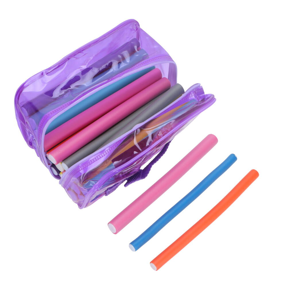 Happyyami Purple 1Pack Hair Curling Sticks Flexible Hair Curler Diy Styling Tool