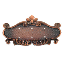 Stylish Brown Plastic House Number Outdoor Sign Easy Installation
