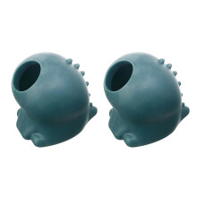 2Pcs Food-Grade Silicone Egg White Separator Green Cartoon Design