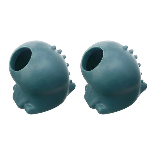 2Pcs Food-Grade Silicone Egg White Separator Green Cartoon Design