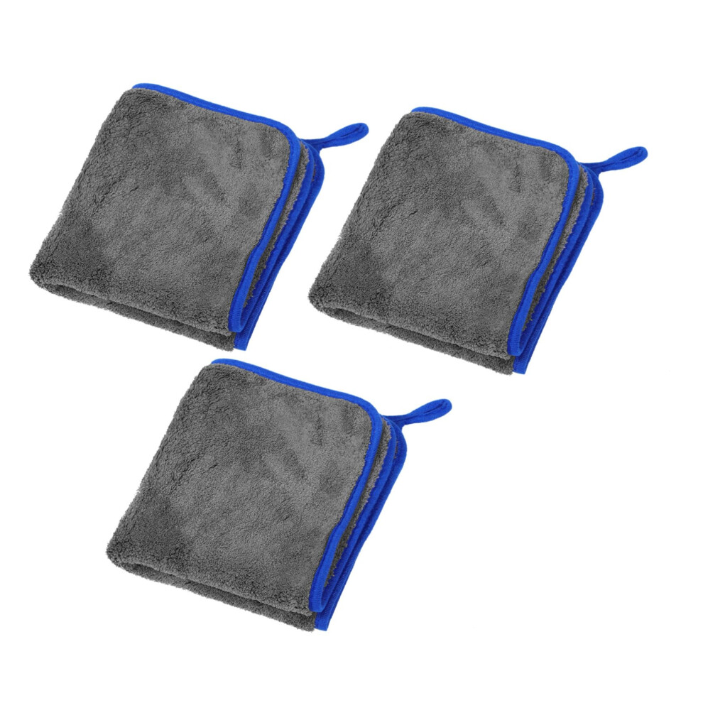 Car Wash Microfiber Towel Dual Sided Soft Velvet Lint Cloth For Scratch Detailing Coral 9455672637565