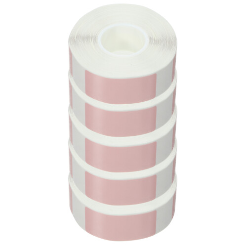 5 Rolls Express Label Address Thermal Stickers Adhesive Pink
