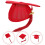 Tassel Caps Elegant Design Graduation Set Red 1set 4