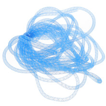 Blue Yarn Cord Mesh Tubes Durable Polyester for Jewelry Making