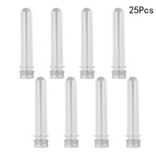 25Pcs Plastic Test Tubes with Screw Caps Ergonomic Design for Liquids