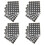 20Pcs Practical Black Oval Spice Jar Label Stickers for Kitchen Use 5