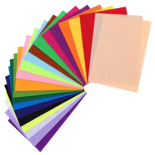 22Pièces Feutrine Multicolore Pour Fabrication DIY Artisanale 2