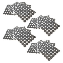 20Pcs Practical Black Oval Spice Jar Label Stickers for Kitchen Use