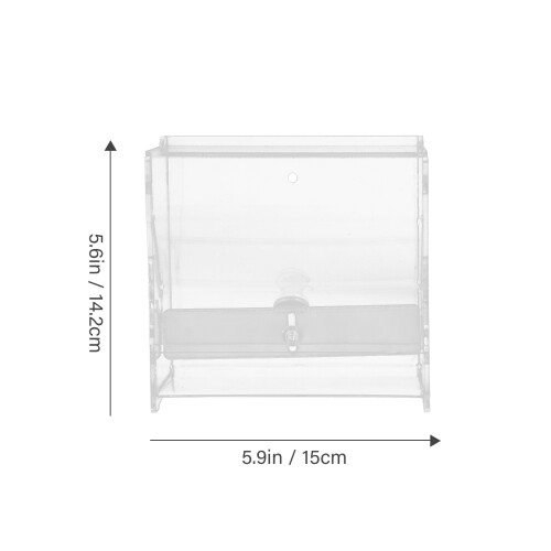 Chicken Feeding Trough Automatic Bird Feede Feeder For Cage Clear 1