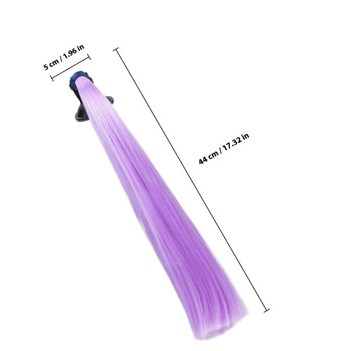 Queue De Cheval Réutilisable Casque Violet Style Chic Résistant 1
