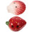 2Pcs Red Ceramic 6-Hole Ocarina Portable Beginner Musical Instrument 8