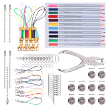 Mlins 188 Pcs Wire Loom Heat Shrink Diy Keychains Child