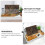 2pcs Reptile Box Backdrop Three-Dimensional 3d Glass Pu 7