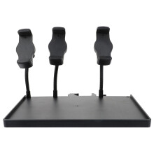 Adjustable Black ABS Mic Stand Cup Holder Tray for Phones