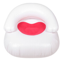 Inflatable Sofa Puff For Portable Recliner Chair Office Red