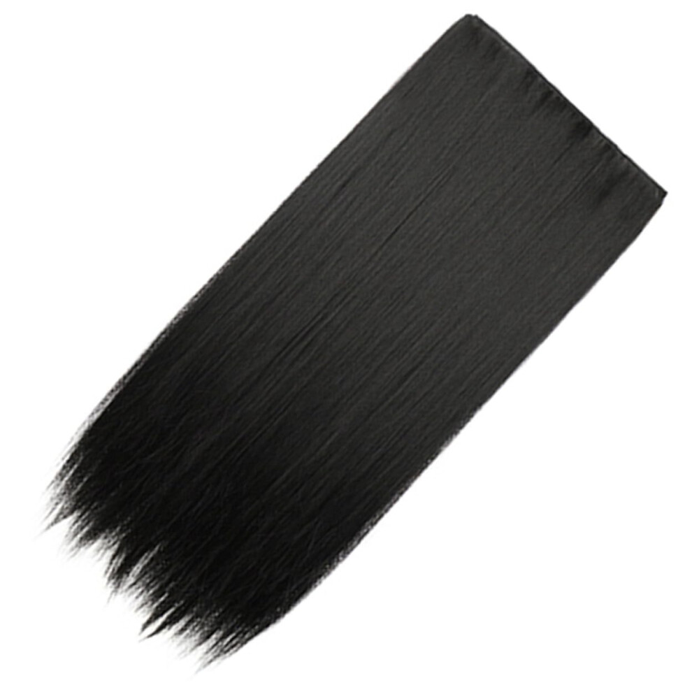 Clip In Synthetic Hair Extensions Long Straight Natural Look for Women  Temp Fiber Hairpiece