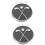 2pcs Zinc Alloy Golf Decorative Hat 6