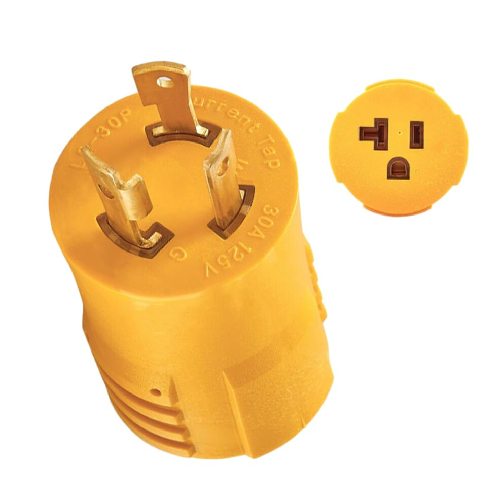 Rv Shore Power Adapter Nema L530p To 515R Twistlock 30A To 15A Converter Weatherresistant 9070919695872