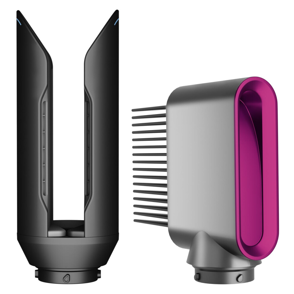 Upgraded Hair Straightener Attachment and Wide Tooth Comb Set for Dyson Airwrap HS01 HS05 HS08