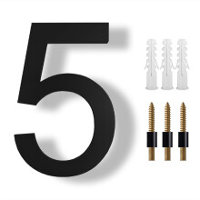 8 Inch Floating House Numbers with Easy Installation, Modern Weather Resistant Address Numbers for Home