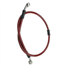 Universal Motorcycle Steel Braided Brake Hose 90cm for Enhanced Brake Sensitivity and Easy Install