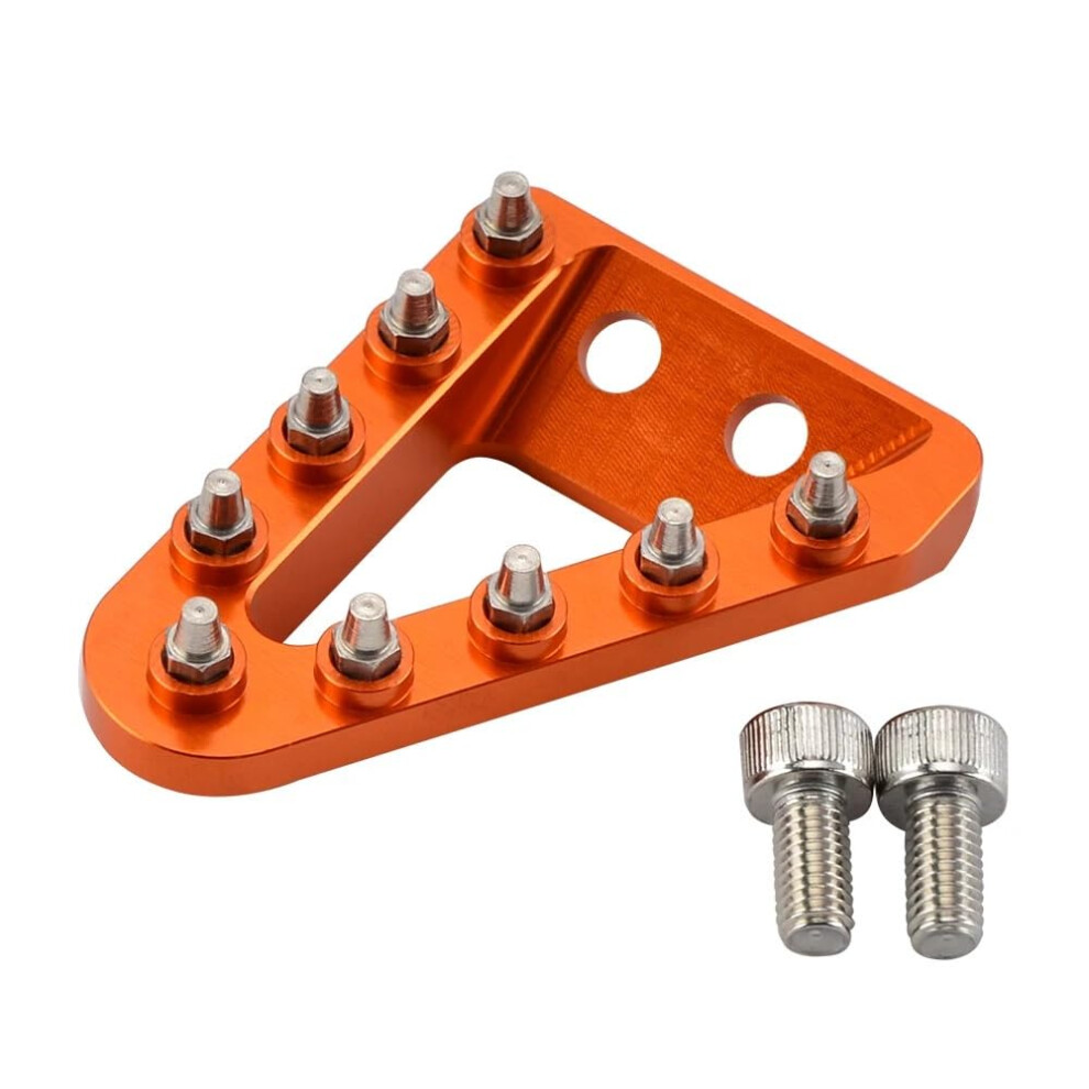 Rear Brake Pedal Plate For Ktm Exc 300 350 Xcw 500 Sxf 450 20162024 Durable Upgrade Orange 9455672637923