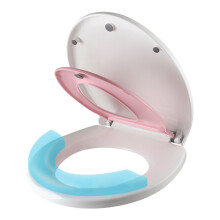 Elongated Toilet Seat with Builtin Child Seat, Quiet Close Lid, Easy Clean, 2 in 1 Design