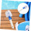 Swimming Pool Brush for Efficient Bristle Cleaning, Easy Corner Access, Compact Lightweight Design 3