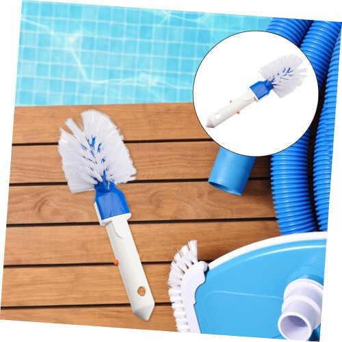 Swimming Pool Brush for Efficient Bristle Cleaning, Easy Corner Access, Compact Lightweight Design 2