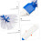 Swimming Pool Brush for Efficient Bristle Cleaning, Easy Corner Access, Compact Lightweight Design 4