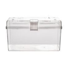 First Aid Storage Box with Clear View Design and Handle for Home Travel Camping Medication Organizer