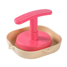 Garlic Press and Vegetable Chopper with BuiltIn Bowl, MultiPurpose Ginger Mincer Pink