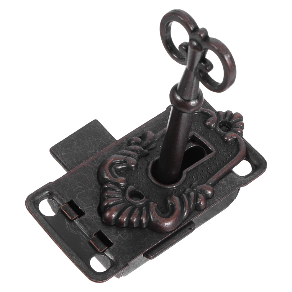 Jewelry Box Latches Small Wooden Gift Box Lock Alloy Red Bronze Buckle 3212264140997