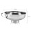 Kitchen Tools Wide-Mouth Funnel Removable Strainer Stainless Steel 1