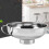 Kitchen Tools Wide-Mouth Funnel Removable Strainer Stainless Steel 5