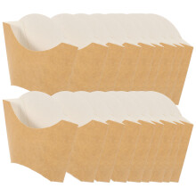 100Pcs Disposable Kraft Paper Snack Boxes Popcorn & Fries Holders