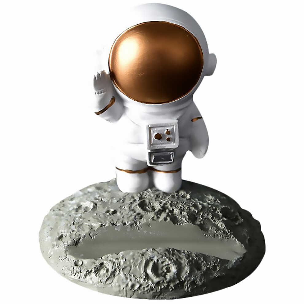 1Pc Resin Mobile Phone Holder Astronaut Shape Creative Stand White 3062324913821