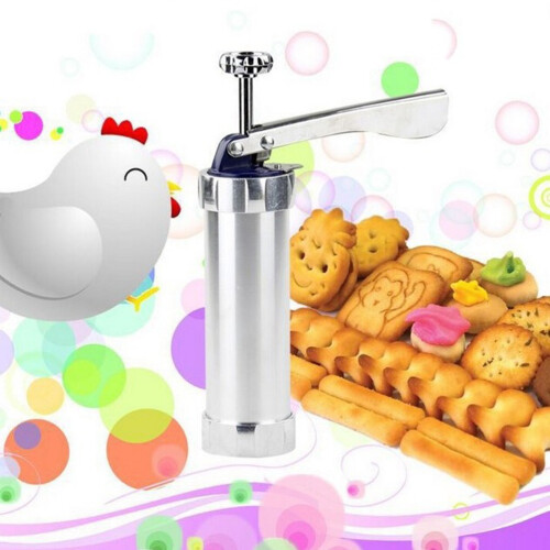 Sugarcraft Biscuit Mold Set Silver for Cake Cookie Decoration 2